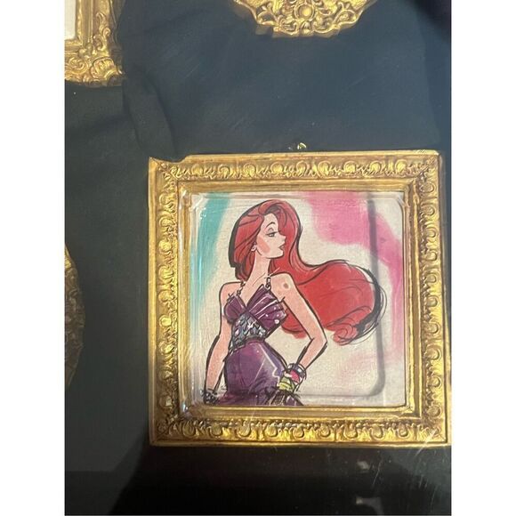 Disney Designer Collection Set of 6 Princess Ornaments - Picture 5 of 9